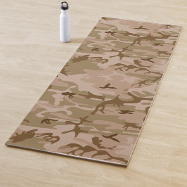 Woestijn camouflagepatroon, militair patroon, lege yogamat
