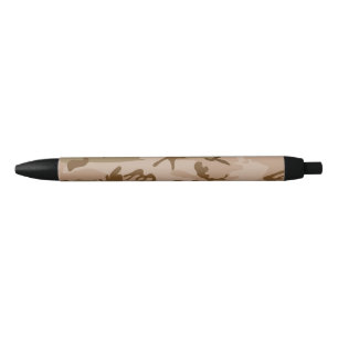 Woestijn camouflagepatroon, militair patroon, lege zwarte inkt pen