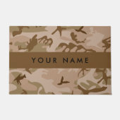 Woestijn camouflagepatroon, uw naam, personalisere deurmat (Voorkant)