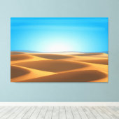 woestijn canvas afdruk (Insitu (Houten vloer))