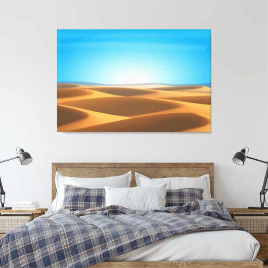 woestijn canvas afdruk (Insitu (Slaapkamer))