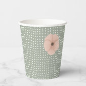 Woestijn Chic Baby Shower Papieren Bekers (Voorkant)