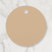 Woestijn Chic Boho Aards Baby Shower Welkom Bedankjes Labels (Achterkant)