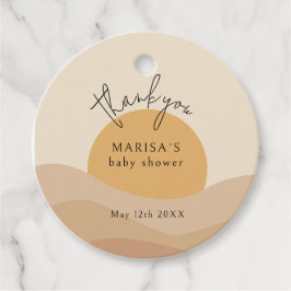 Woestijn Chic Boho Aards Baby Shower Welkom Bedankjes Labels