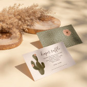 Woestijn Chique Luier Raffle Informatiekaartje