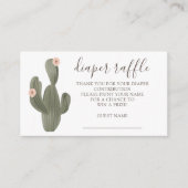 Woestijn Chique Luier Raffle Informatiekaartje (Voorkant)