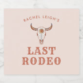 Woestijn Cowgirl Laatste Rodeo Bier Etiket (Enkel label)