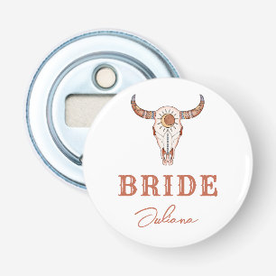 Woestijn Cowgirl Laatste Rodeo Bruid Button Flesopener