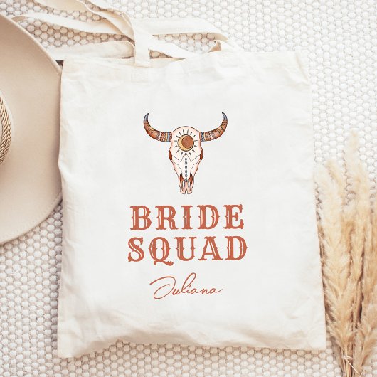 Woestijn Cowgirl Laatste Rodeo Bruid Squad Tote Bag
