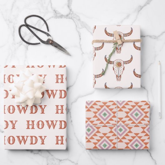 Woestijn Cowgirl Laatste Rodeo Inpakpapier Vellen (Voorkant)
