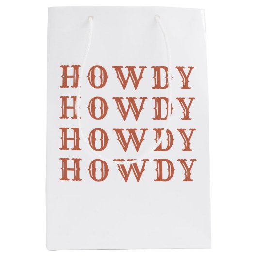 Woestijn Cowgirl Laatste Rodeo Medium Cadeauzakje (Voorkant)