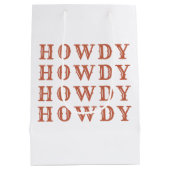 Woestijn Cowgirl Laatste Rodeo Medium Cadeauzakje (Achterkant)