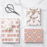 Woestijn Cowgirl Laatste Rodeo-papierbladen Inpakpapier Vel<br><div class="desc">Een leuk cowgirl ontwerp met bruine en beige kleuren</div>