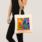Woestijn Dag en Nacht Tote Bag (Voorkant (product))