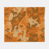 Woestijn Dierlijke Fleece Deken (Voorkant (Horizontaal))