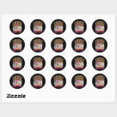 Woestijn Disco Bruid Squad Bruiloft Feest Ronde Sticker (Vel)