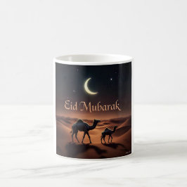 Woestijn Eid Mubarak Night Design Koffiemok