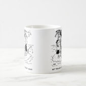 Woestijn eiland. Maaltijd is vis a la Coconut. Koffiemok (Center)