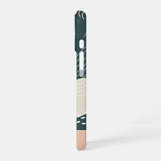 Woestijn en Boho Tropisch Monstera Leaf iPhone 16 Hoesje (Linkerkant)