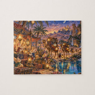 Woestijn Fennec Lantaarn Karavaan Oase Legpuzzel