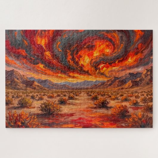 Woestijn Geest: Galerij Editie Zonne Vortex Legpuzzel (Horizontaal)
