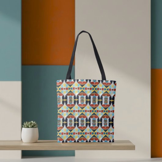 Woestijn Geometrische Stam Tote Tas