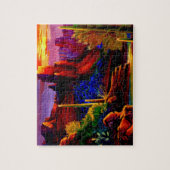 Woestijn Geschilderd door Sunset Jigzaag Puzzle Legpuzzel (Verticaal)