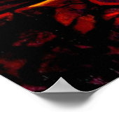 Woestijn Geschilderd door zonneklaar Poster (Hoek)