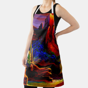 Woestijn Geschilderd door zonneklaar Schort