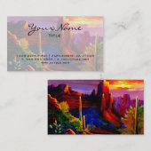 Woestijn Geschilderd door zonneklaar Visitekaartje (Voorkant / Achterkant)