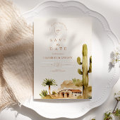 Woestijn Hacienda Trouwstijl Save The Date