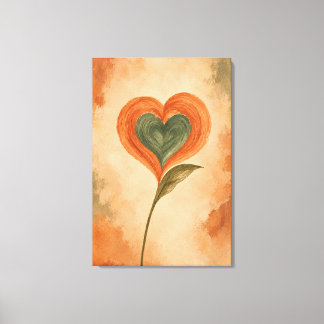 Woestijn Hart Botanische Muurkunst Canvas Afdruk