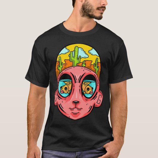 woestijn hoofd t-shirt (Voorkant)