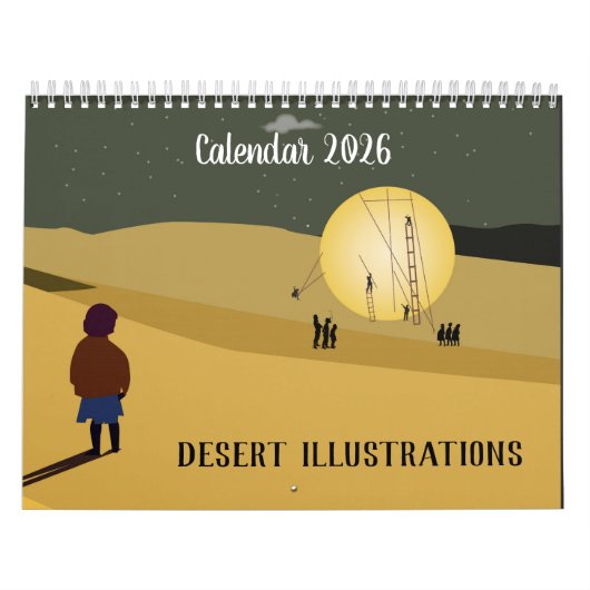 Woestijn Illustraties Kalender (Hoes)