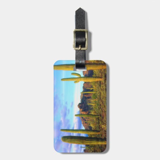 Woestijn in de lente bagagelabel (Voorkant verticaal)