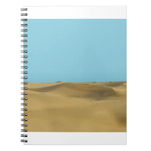 woestijn in de zon notitieboek (Voorkant)