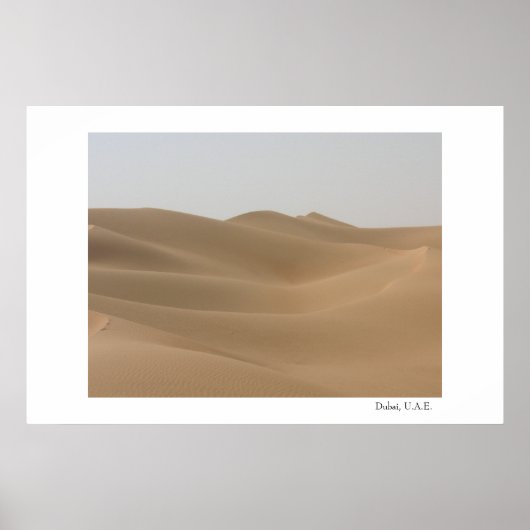 Woestijn in Dubai Poster (Voorkant)