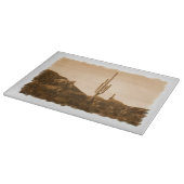 woestijn in Sepia Snijplank (Hoek)