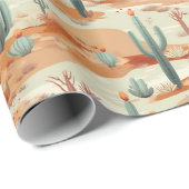 Woestijn Inpakpapier, Cactus Geschenkpapier Cadeaupapier (Rol Hoek)
