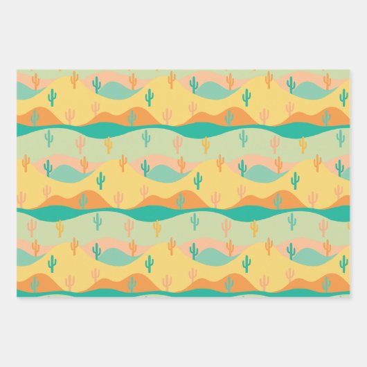 woestijn inpakpapier vel (Voorkant 3)