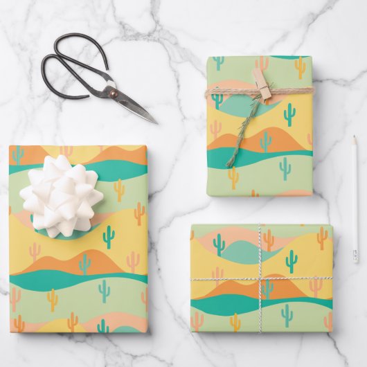 woestijn inpakpapier vel (Voorkant)