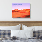Woestijn kalm canvas afdruk (Insitu (Slaapkamer))