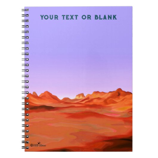 Woestijn kalm notitieboek (Voorkant)