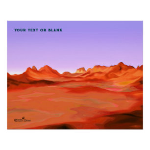 Woestijn kalm perfect poster