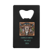 Woestijn - Koe schedel. Harris - Walz Creditkaart Flessenopener (Voorkant)