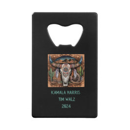 Woestijn - Koe schedel. Harris - Walz Creditkaart Flessenopener