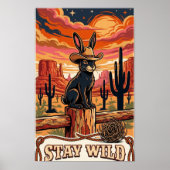 Woestijn Konijn Muurkunst Poster (Voorkant)