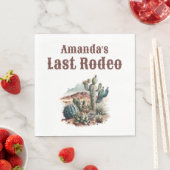 Woestijn Laatste Rodeo Scottsdale Bachelorette-wee Servet (Insitu)