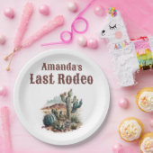 Woestijn Laatste Rodeo Scottsdale Vrijgezellenfees Papieren Bordje (Feest)