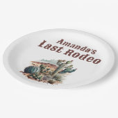 Woestijn Laatste Rodeo Scottsdale Vrijgezellenfees Papieren Bordje (Gekanteld)